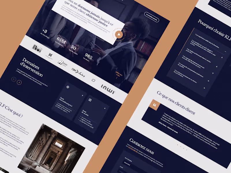 Cover image for KLF - Law firm website redesign