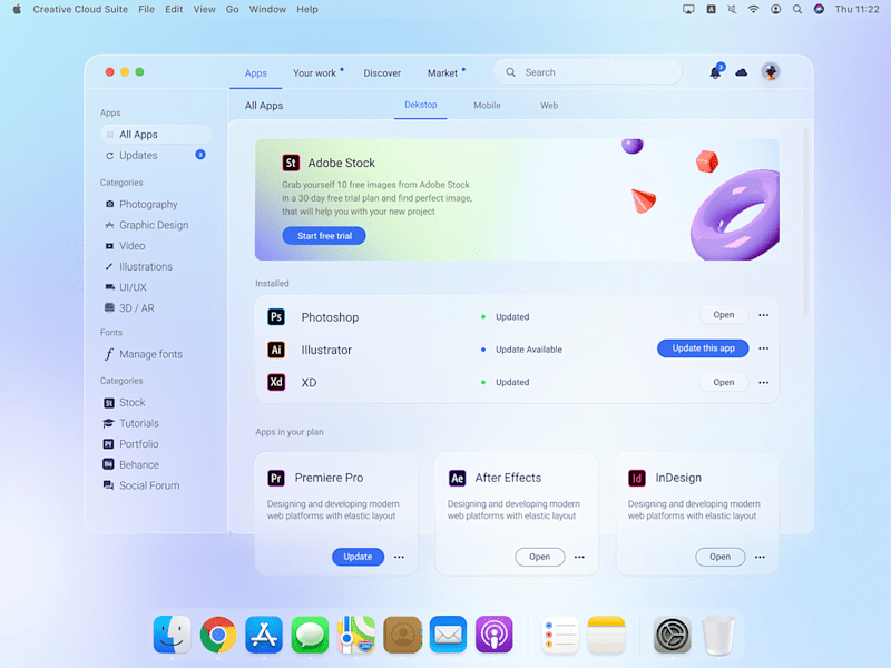 Cover image for Glassmorphism UI Design with Web Designs on Behance