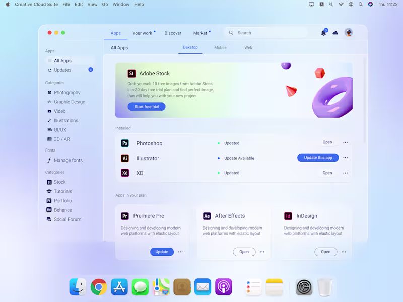 Cover image for Glassmorphism UI Design with Web Designs on Behance