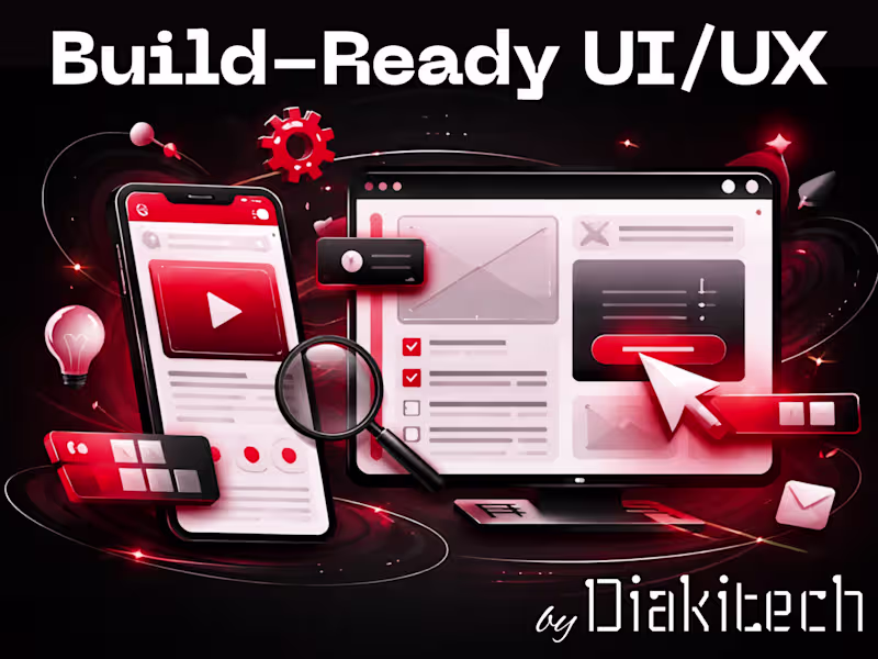 Cover image for UI/UX Design: Build-Ready System and Clickable Prototype