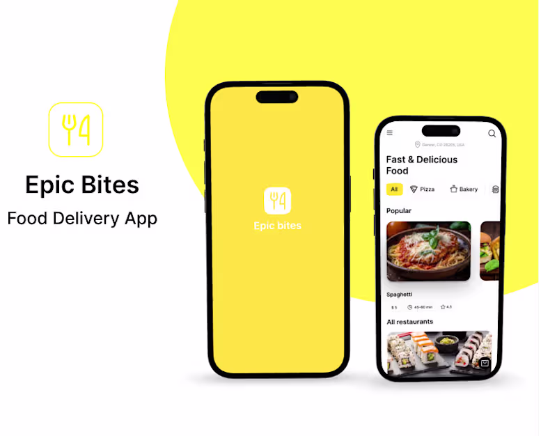 Cover image for Epic Bites | Food Delivery App on Behance
