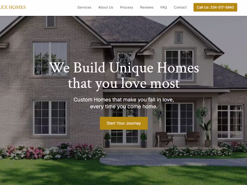 Cover image for ALEX HOMES - Luxury Custom Home Builder
