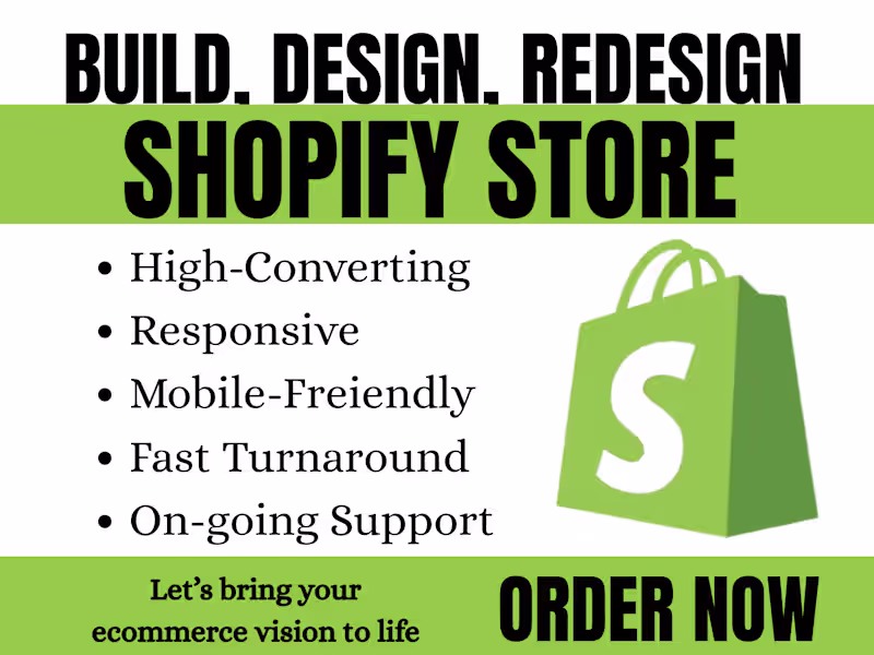 Cover image for Custom shopify store design that converts visitors into buyers