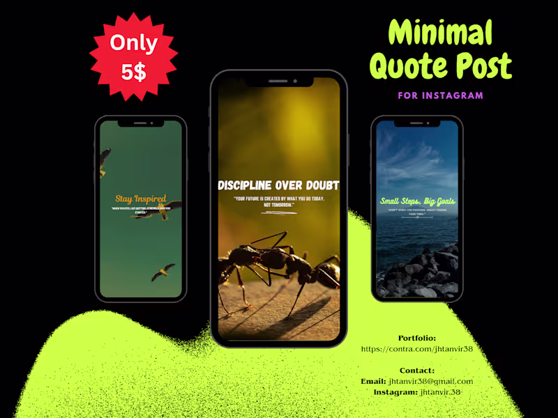 Cover image for “Minimal & Aesthetic Quote Designs for Social Media”