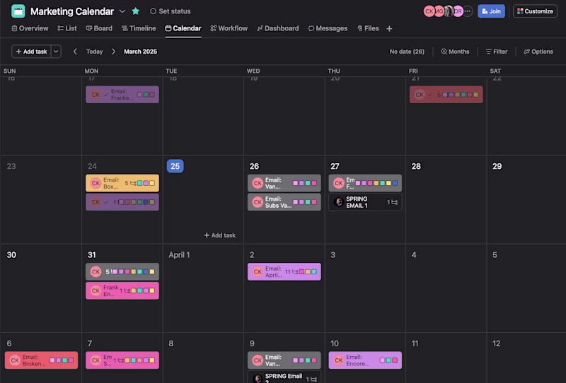 Cover image for Marketing Team Master Calendar Creation