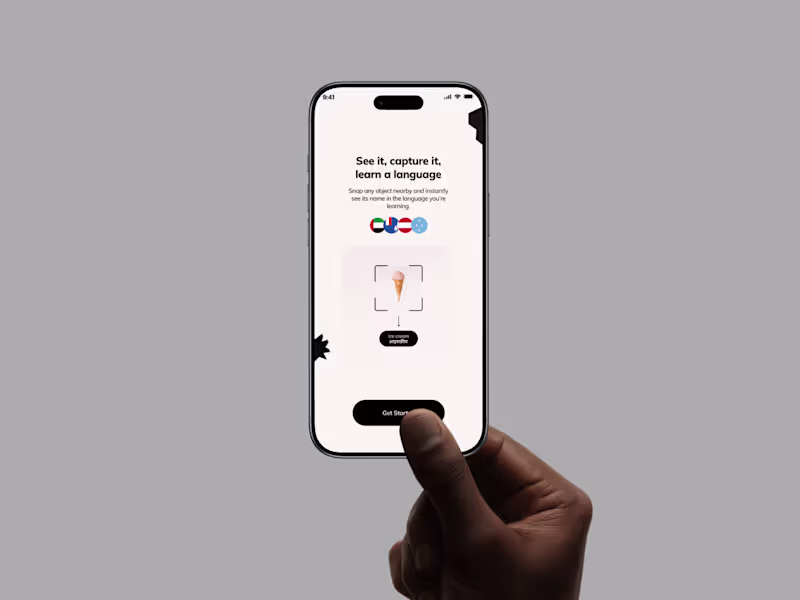 Cover image for PicWord Language App Design
