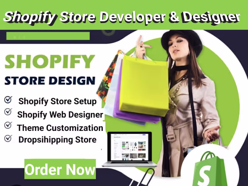 Cover image for I will design, redesign and promote shopify dropshipping website