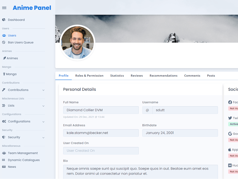 Cover image for Anime Management Admin Panel