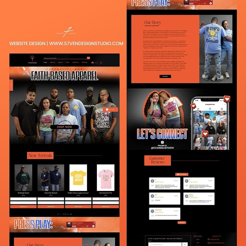 Cover image for Faith-Based Apparel Web Design