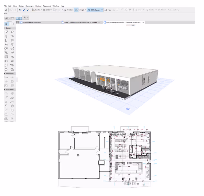 Cover image for CAD-TO-BIM FOR A RESIDENCIAL BIULDING
