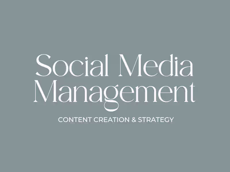 Cover image for Social Media Management