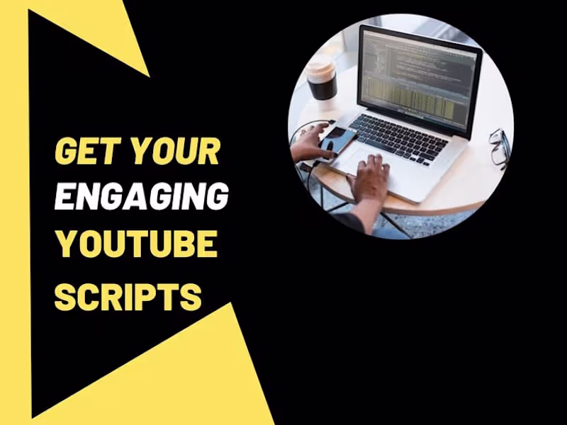 Cover image for I will write an engaging YouTube script for your channel.