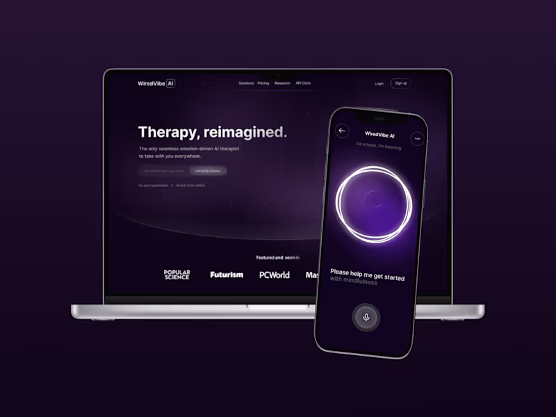 Cover image for WiredVibe AI: Mental Health App to Improve Focus with Music