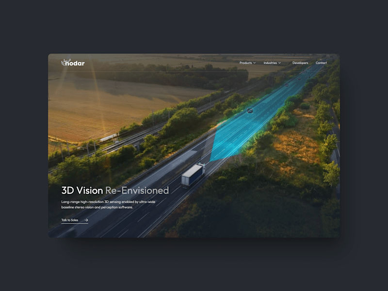 Cover image for NODAR Website Redesign: Clarity for 3D Vision Tech