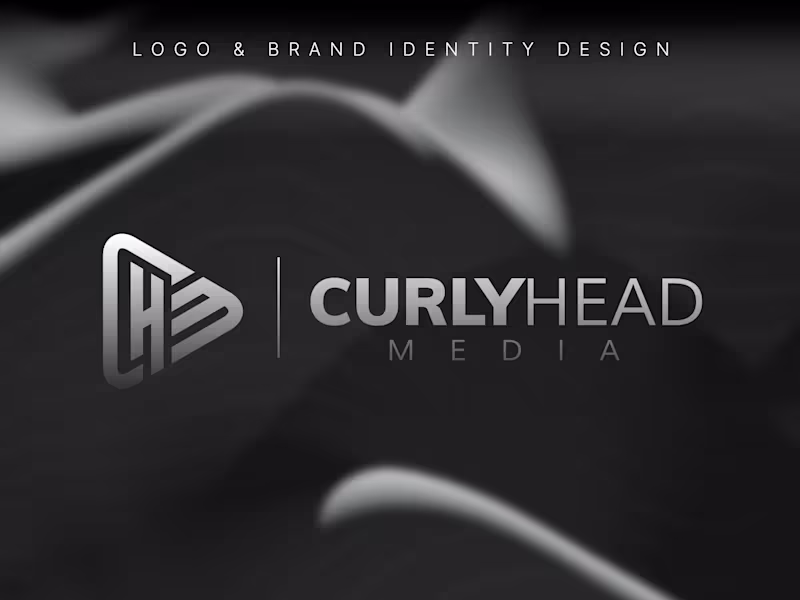 Cover image for Curly Media Head Initial based creative Logo Design Project