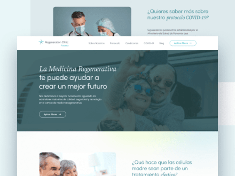 Cover image for Website Design | Regeneration Clinic of Panama