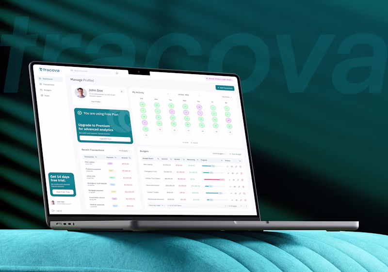 Cover image for Tracova : Finance Management for Freelancers Profile page