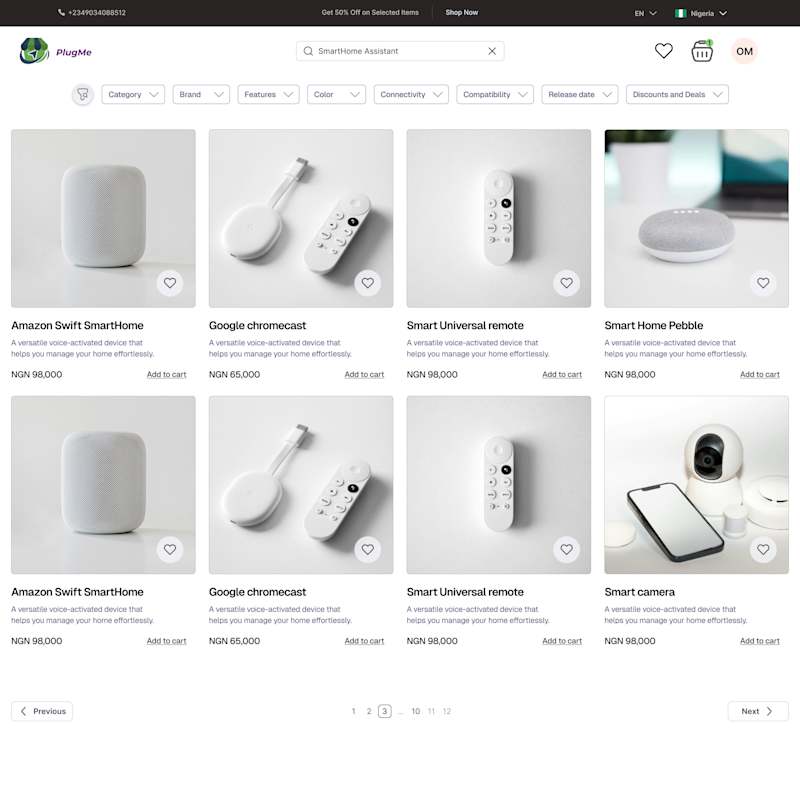 Cover image for Minimalistic e-commerce website (Product to checkout flow) 