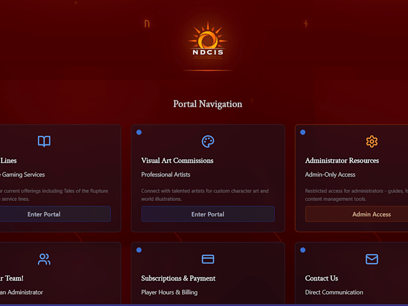 Cover image for NDCIS Portal & Interactive Platform Development
