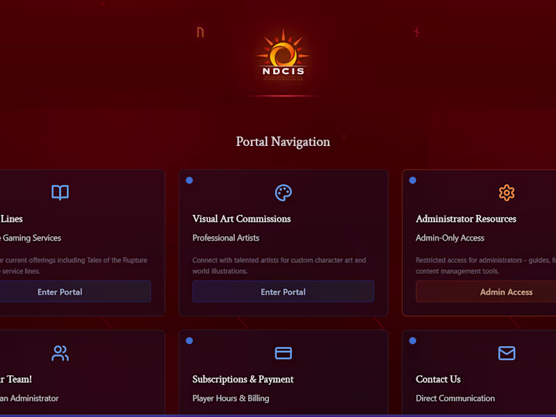 Cover image for NDCIS Portal & Interactive Platform Development