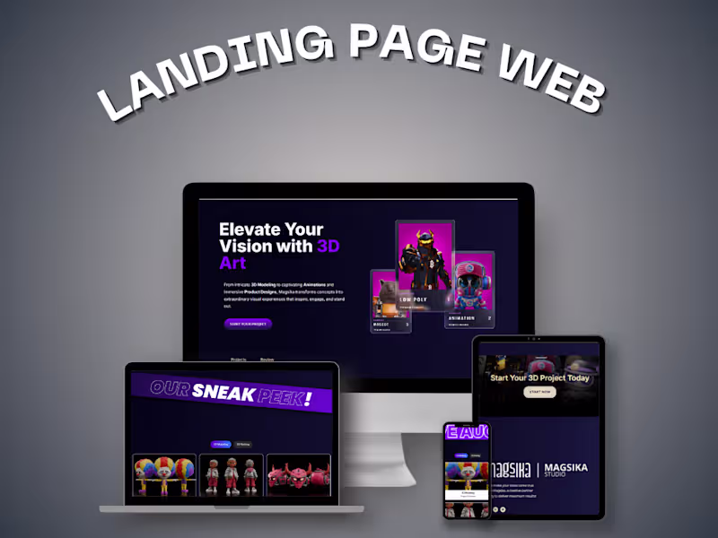 Cover image for Modern Responsive Landing Page Design