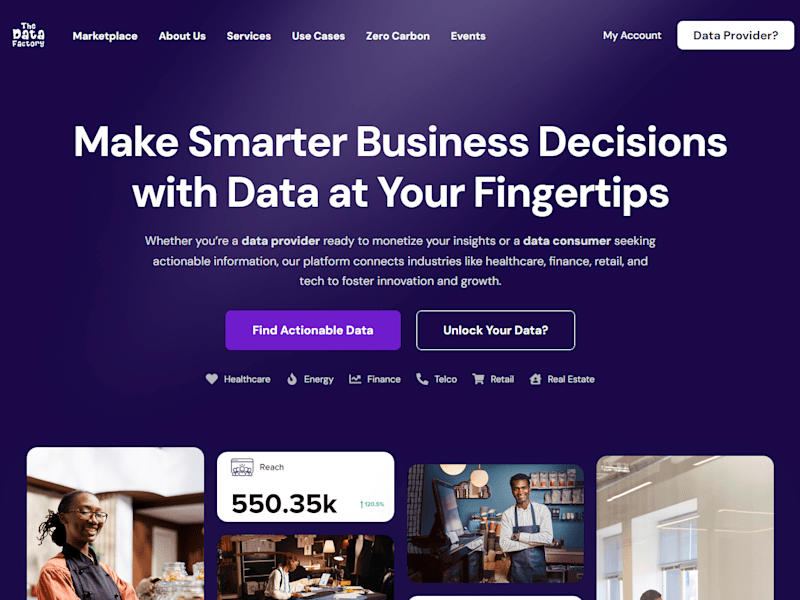 Cover image for The Data Factory Global – We deliver innovative insights and to…