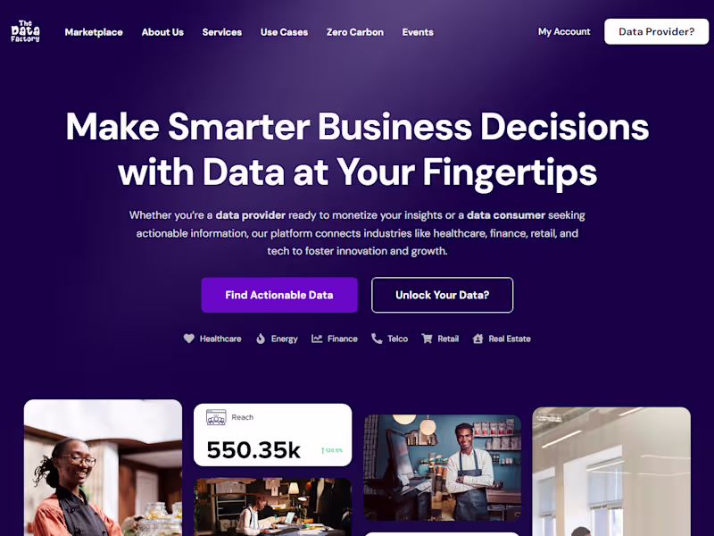 Cover image for The Data Factory Global – We deliver innovative insights and to…