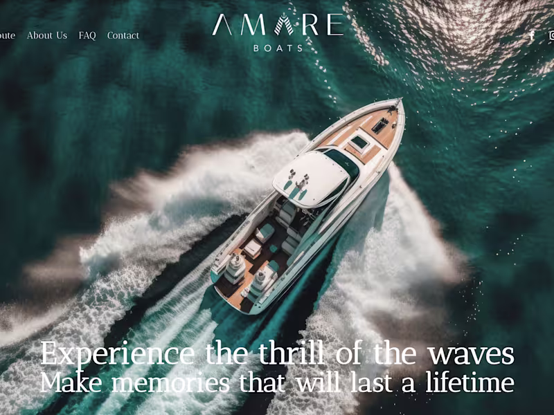 Cover image for AMARE BOATS | Luxury Yachts Website