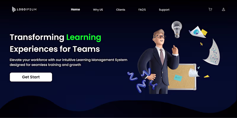 Cover image for Saas app landing Page UX UI Design on Behance