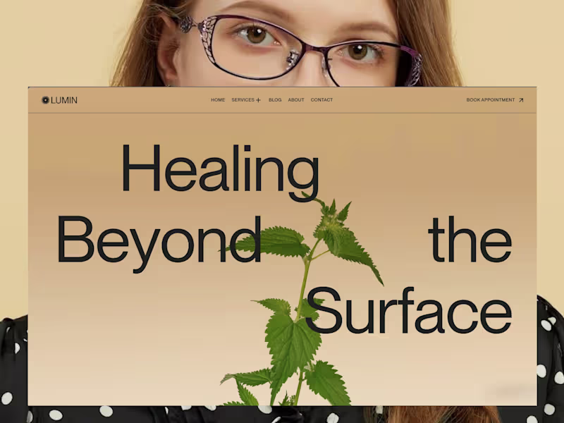 Cover image for Lumin - Holistic Health Practice Website Design