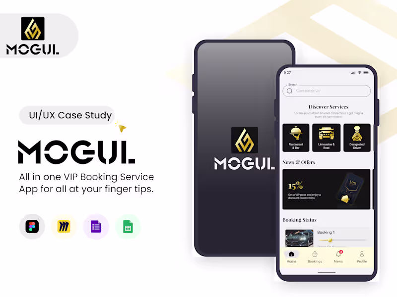 Cover image for VIP Service Booking App - MOGUL