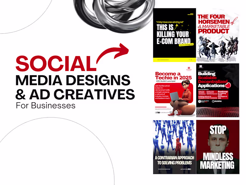 Cover image for Vibrant Social Media Designs & Ad Creatives