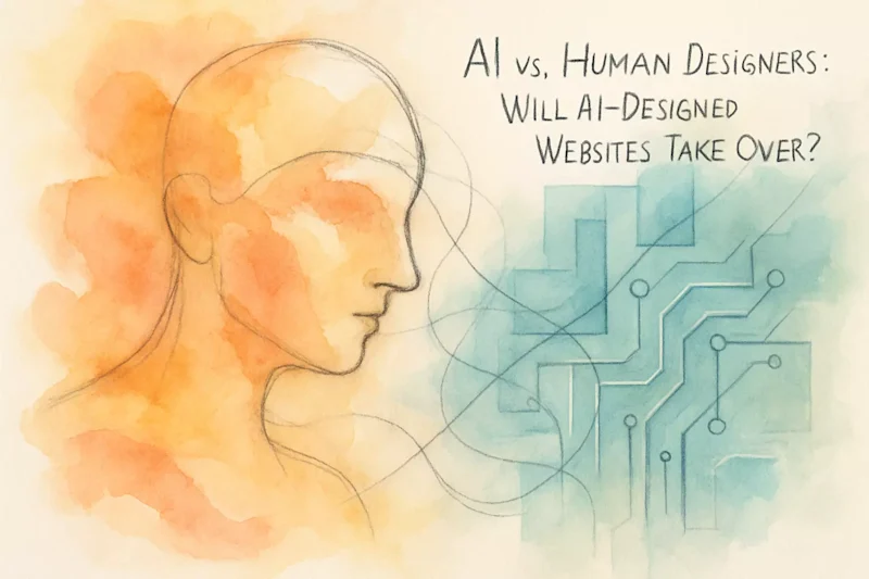 Cover image for AI vs. Human Web Designers: Will AI-Designed Websites Take Over?
