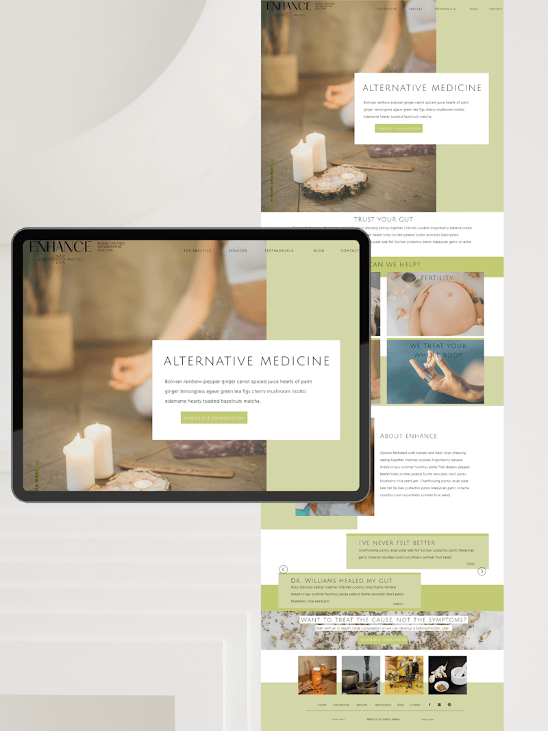 Cover image for Alternative Medicine Web Design