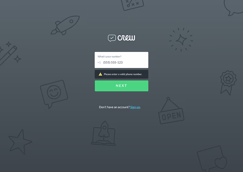Cover image for Crew App UX/UI, 2017