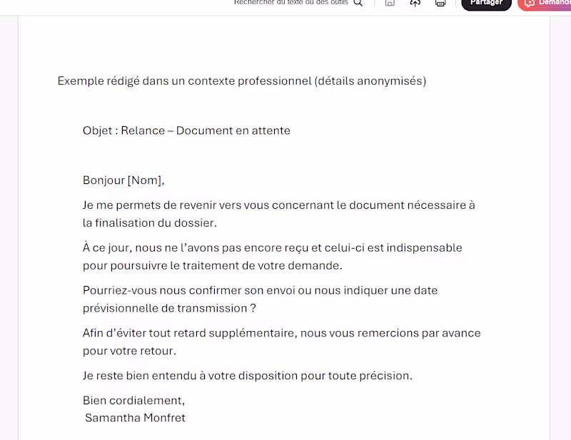 Cover image for Customer Support Email Example