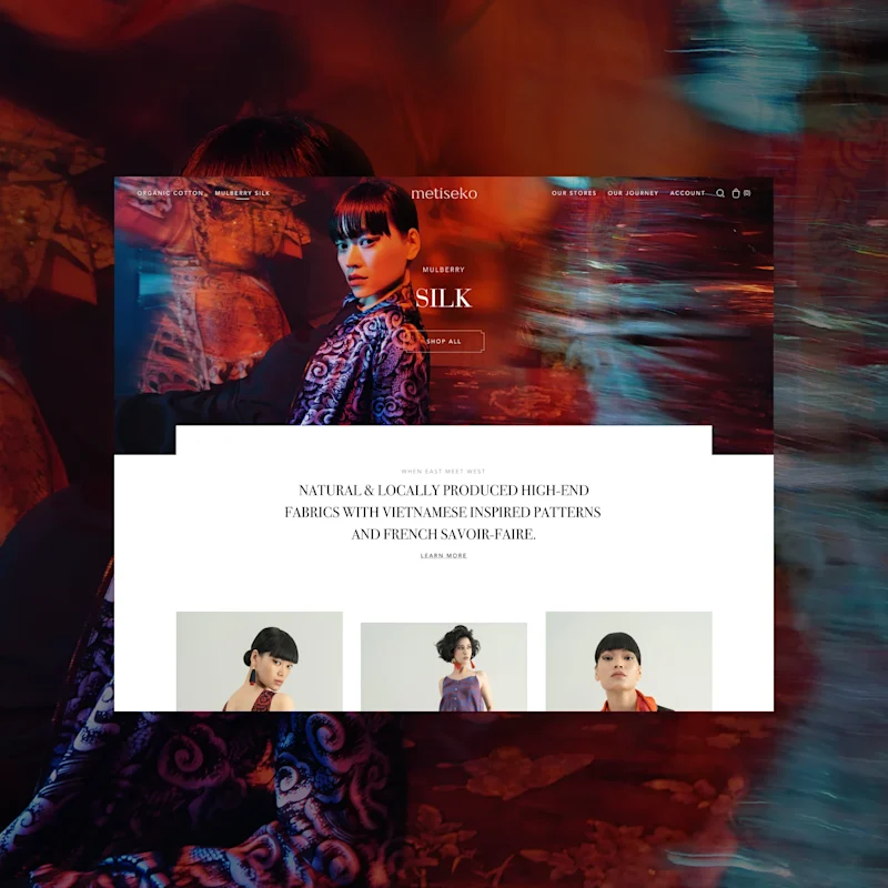 Cover image for Art direction & Webdesign for Metiseko eshop