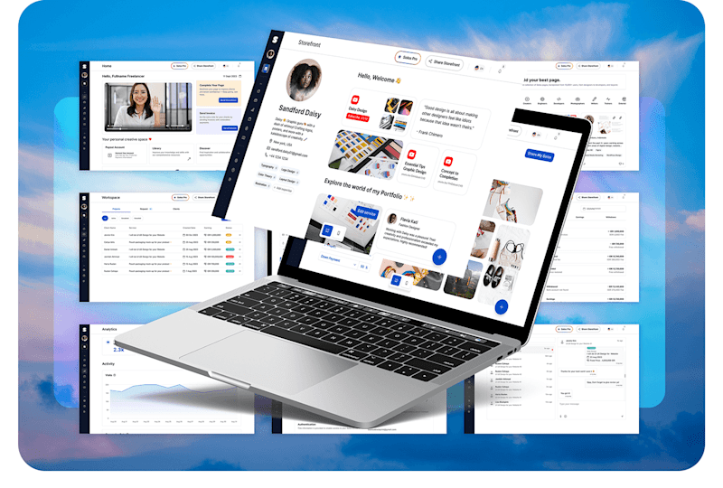 Cover image for UI/UX | Solos'23 - All in one tools for freelancer :: Behance