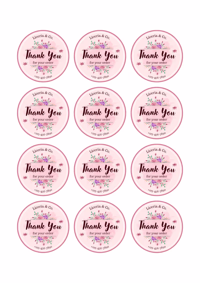 Cover image for Thank You Stickers