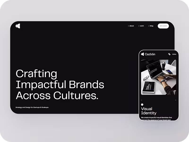 Cover image for Carbón Agency (XD to Webflow)