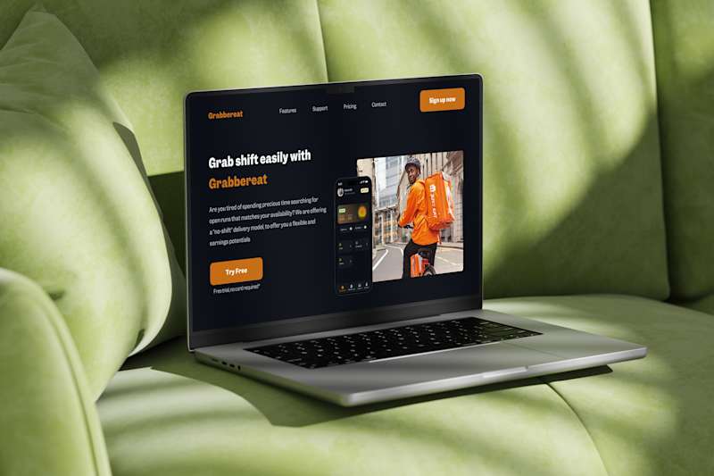 Cover image for GrabberEat – Web App & Landing Page Redesign