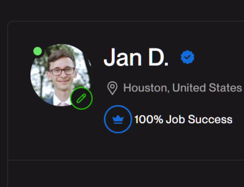 Cover image for Upwork Data Scientist - 3,000 hours