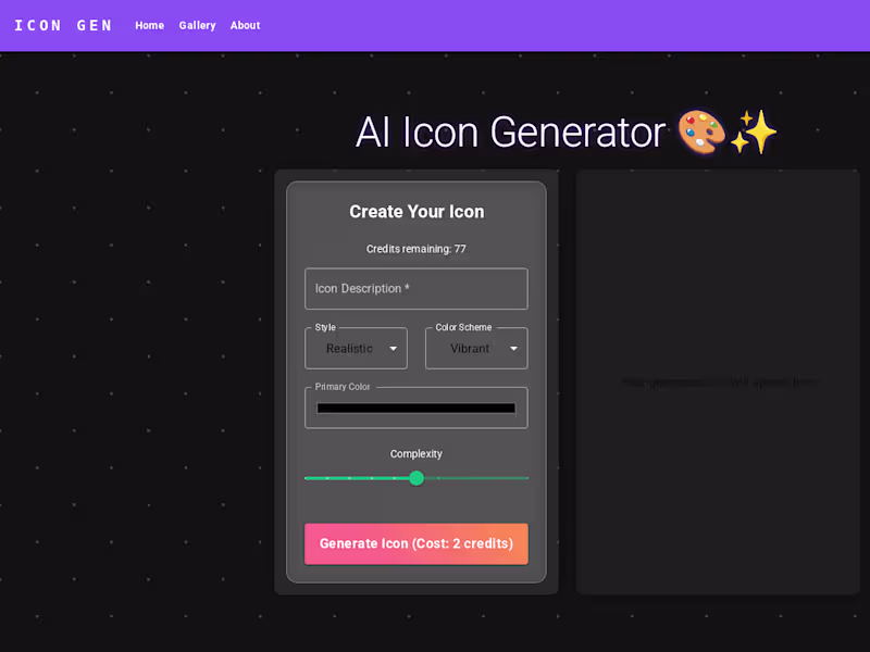 Cover image for AI-Powered Icon Generator Utilizing TAMS TensorArt API