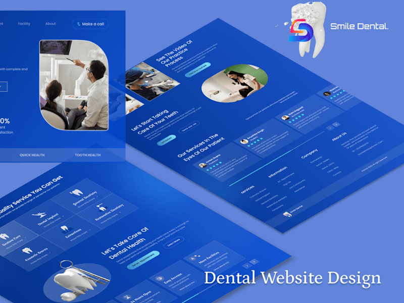 Cover image for smile dental website design