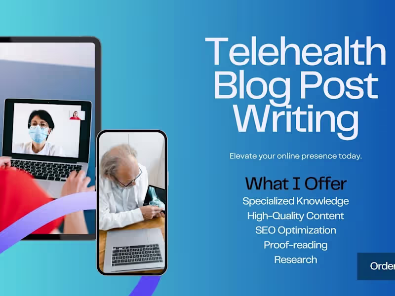 Cover image for SEO-Optimized Telehealth Blog Posts and Articles