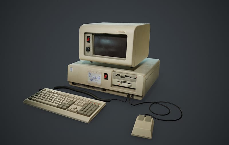 Cover image for Game-ready, retro PC (prop)