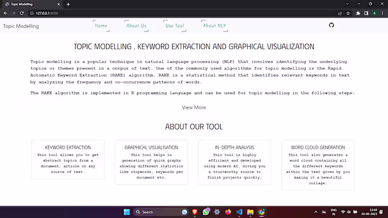 Cover image for Keyword Extraction Tool