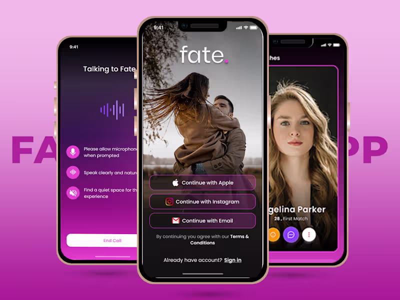 Cover image for AI Voice-Based Dating App (Fate) Built for Real Conversations