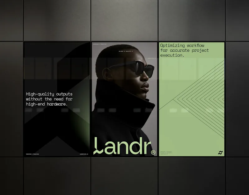 Cover image for Landr® Logo & Visual Identity