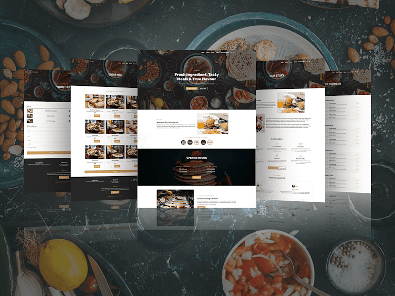 Cover image for Cafenearme full website :: Behance